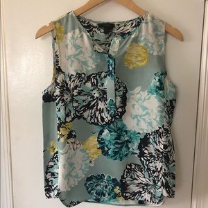 J Crew silk floral sleeveless blouse - 4